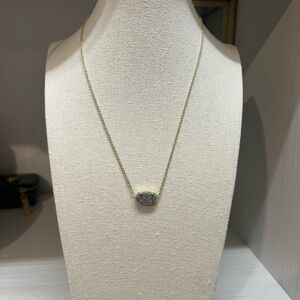 Kendra Scott Elisa Gold Necklace with Silver Pendant